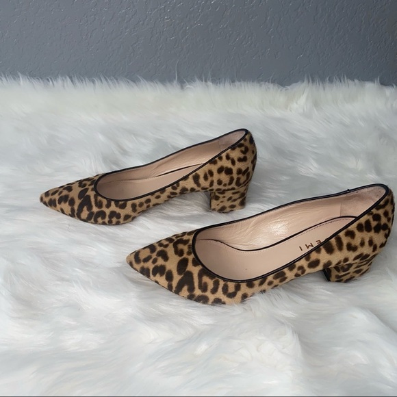 M. Gemi Block Heel Leopard‎ Pumps - Picture 4 of 15